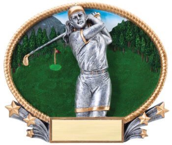 3D Oval -Golf Female