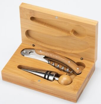 Bamboo Wine Opener Set