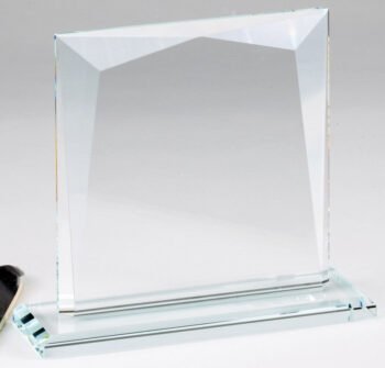 Crystal Edge Faceted On Glass Base