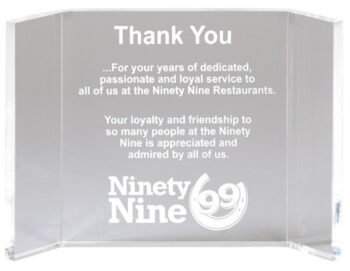 Crescent Acrylic Award