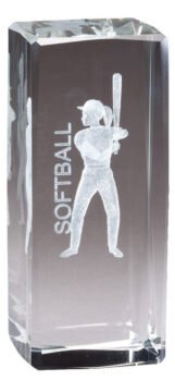 Sport Crystal Softball, Female  Award