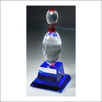 Crystal Bowling Trophy