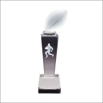 Football Crystal with Laser Image