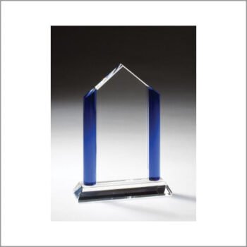 Crystal Large Blue Round Pillar