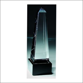 Crystal Obelisk With Black Base