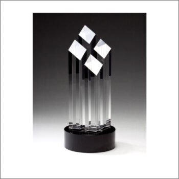 Crystal 4 Slant Towers Black Base