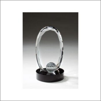 Oval With Golf Ball On Black Base