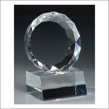 Crystal Small Circle With Diamond Edge