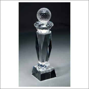 Crystal Golf Ball On Tee