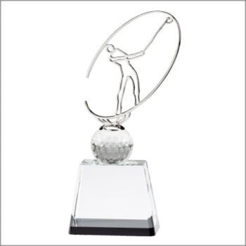 Golf Swing Optical Crystal Award
