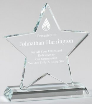 Crystal Clear Star Award on Crystal Clear Base