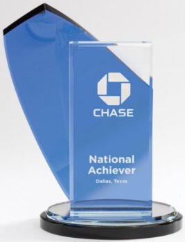 Blue Hue and Clear Crystal Award