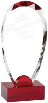 Tear Drop Crystal on Red Base