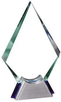 Spear On Silver and Blue Base Large