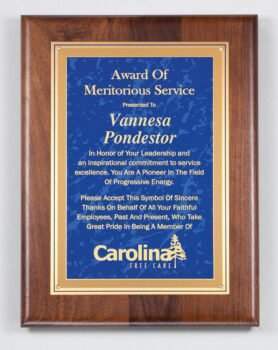 Genuine Walnue Plaque