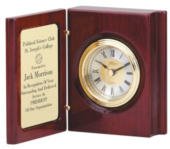 Book Clock With Hinged Cover
