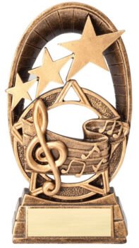 Radiant Series Resin Trophy -Music