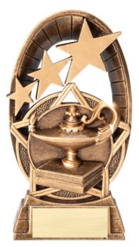 Radiant Series Resin Trophy -Lamp of Knowledge