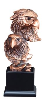 Resin Two Eagle Heads