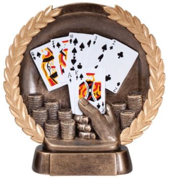 Resin Plate -Poker Hand