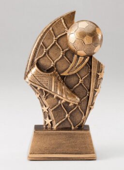 Antique Star Sweep Series Resin Trophy -Soccer