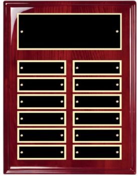 Perpetual Plaque Board with Heavy Lacquer Finish