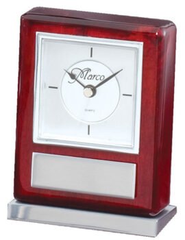 Rosewood Desk Clock
