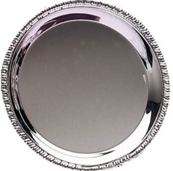 Silver Tray  Round Plain