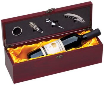 Wine Box With Gold Satin Lining