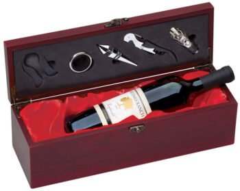 Wine Box With Red Satin Lining